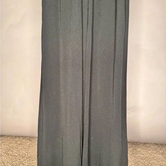 ba&sh • NWT Fasme Jumpsuit • Black Flowy Wide Leg Deep Open Back • XS - Picture 12 of 13